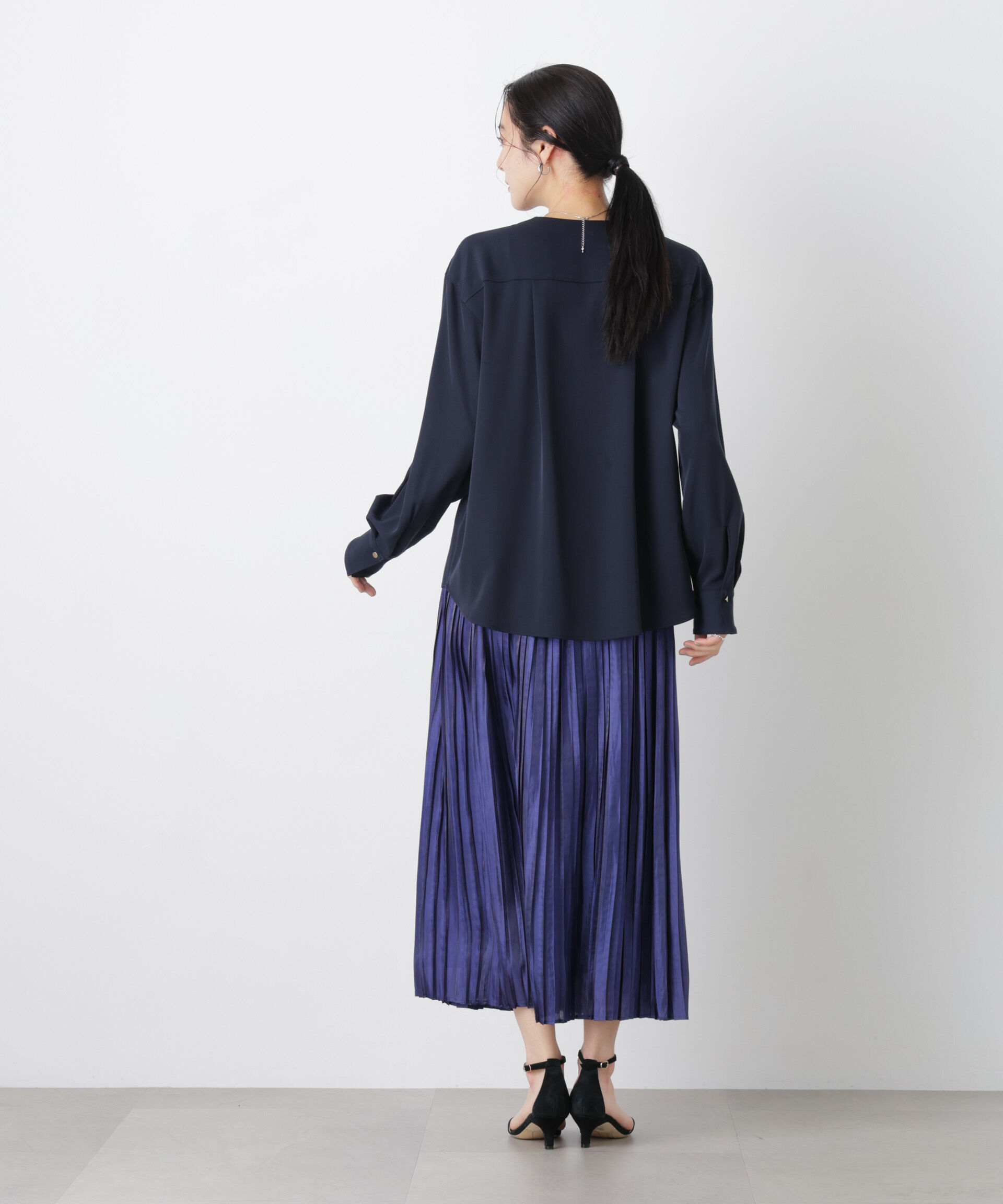 nano･universe「スキッパーポケットブラウス」|シャツ・ブラウス|