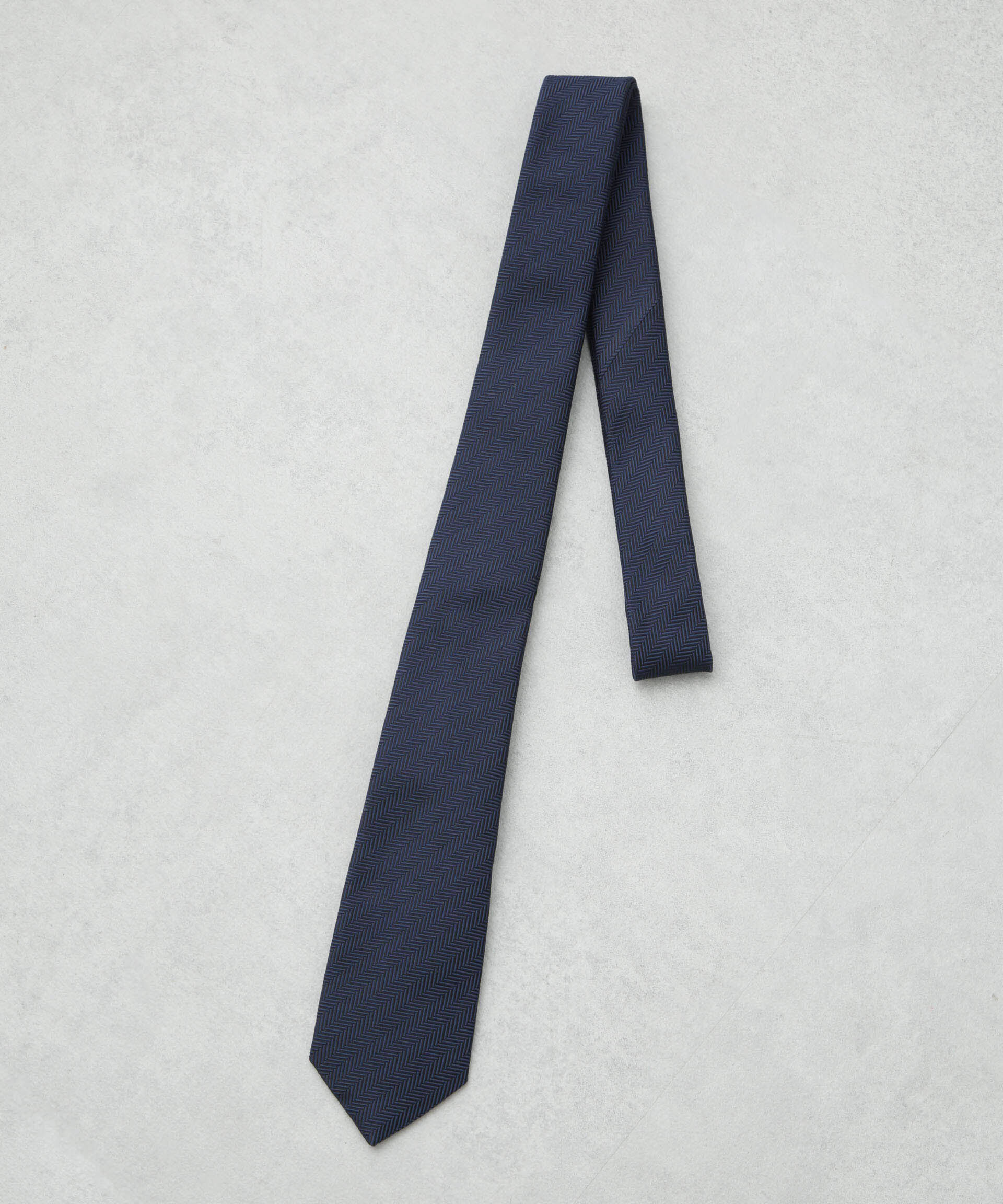 nano･universe「京都西陣ウォッシャブルヘリンボーンソリッドネクタイ」|ネクタイ・蝶ネクタイ|