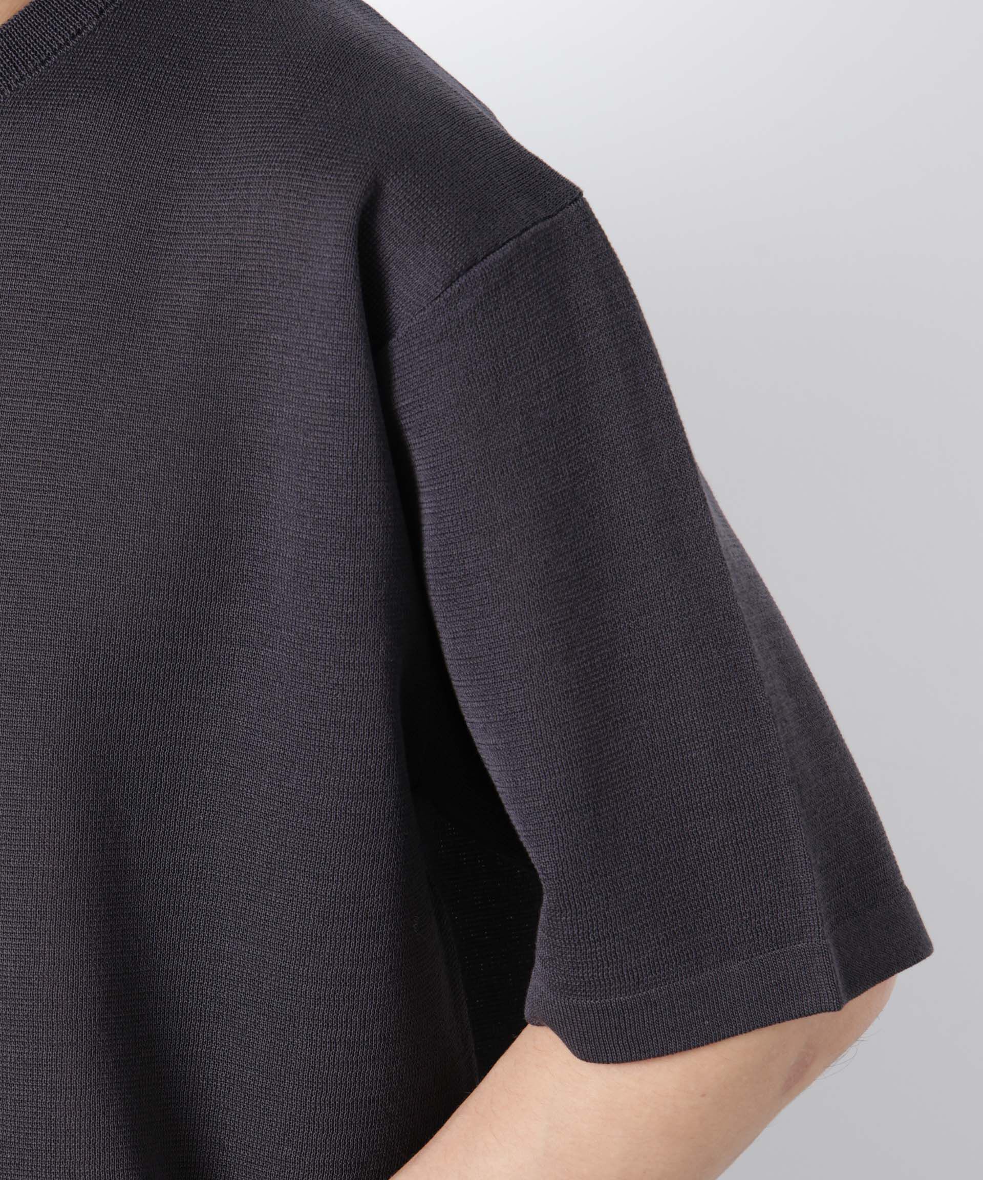 nano･universe「12ゲージドライニットTシャツ 半袖」|ニット・セーター|