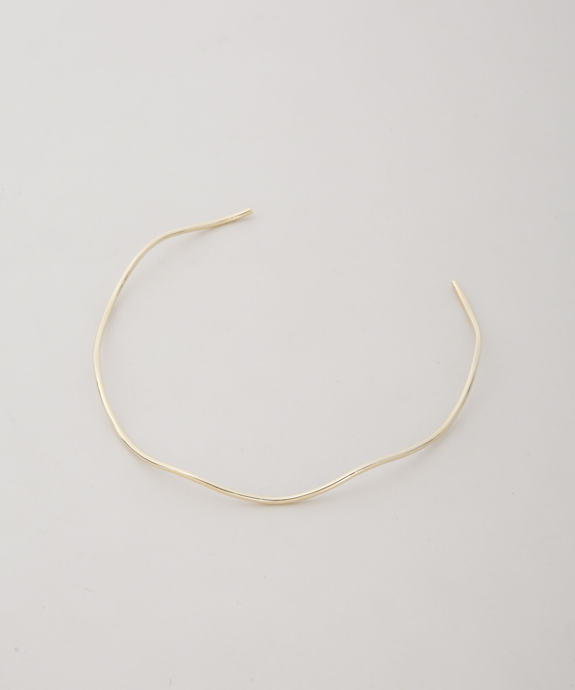 nano･universe「ウェーブゴールドチョーカー」|ネックレス|