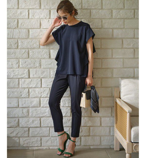 組曲「ライトアムンゼンジャージー フリルブラウス」|Tシャツ・カットソー|