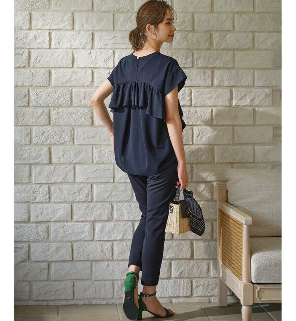 組曲「ライトアムンゼンジャージー フリルブラウス」|Tシャツ・カットソー|