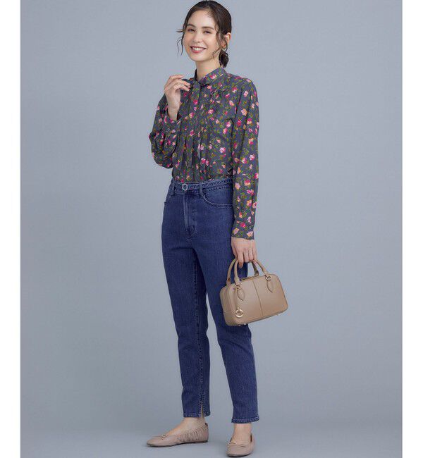 組曲「カッティングローズプリント フリルブラウス」|シャツ・ブラウス|