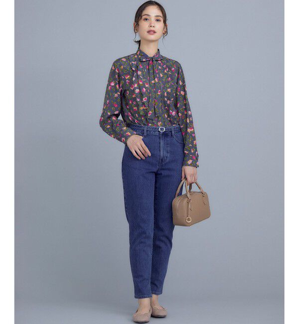 組曲「カッティングローズプリント フリルブラウス」|シャツ・ブラウス|