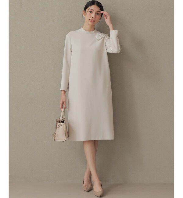 組曲「【KUMIKYOKU NAVY】コンフォータブルドレープ レース襟ワンピース」|ワンピース|