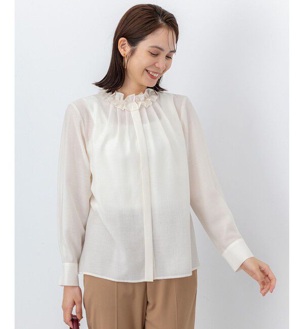 組曲「【加藤ローサさん着用】アンティークオーガンフリル ブラウス」|シャツ・ブラウス|