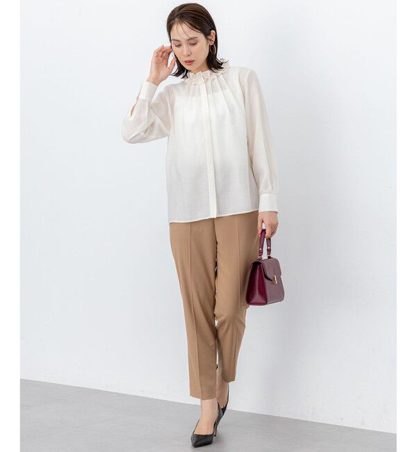 組曲「【加藤ローサさん着用】アンティークオーガンフリル ブラウス」|シャツ・ブラウス|