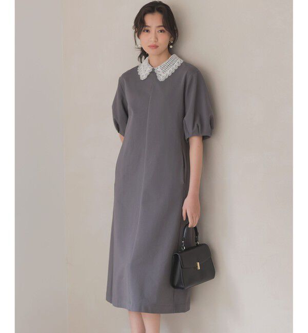 組曲「【2WAY】レース襟フレンチテリー ワンピース」|ワンピース|ﾁｬｺｰﾙｸ