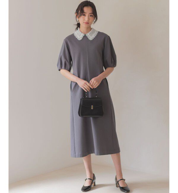 組曲「【2WAY】レース襟フレンチテリー ワンピース」|ワンピース|