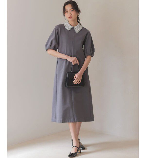 組曲「【2WAY】レース襟フレンチテリー ワンピース」|ワンピース|