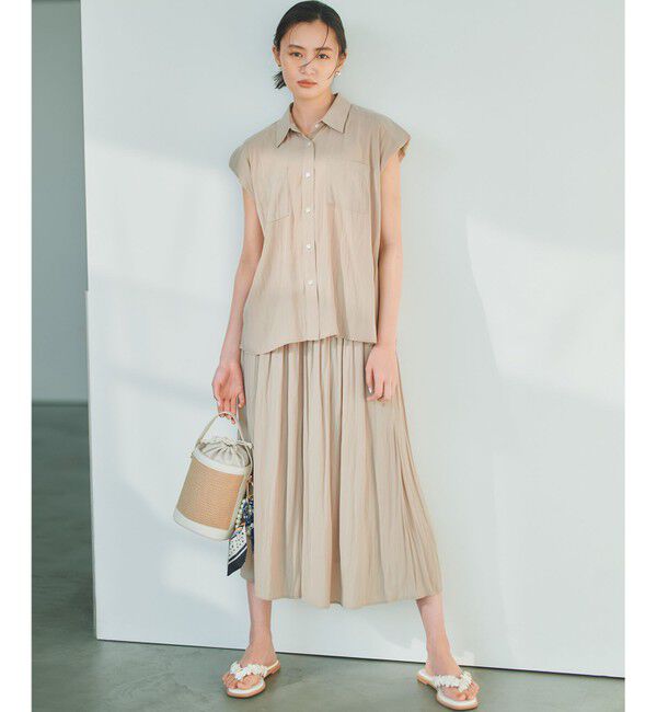 組曲「ギャザーライトデシン ブラウス」|シャツ・ブラウス|