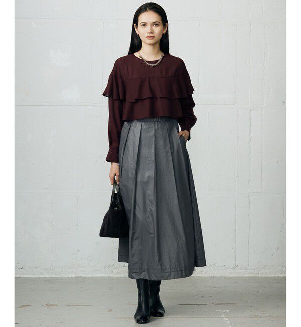 自由区「【カタログ掲載】TWハイツイストビエラフリル ブラウス」|シャツ・ブラウス|