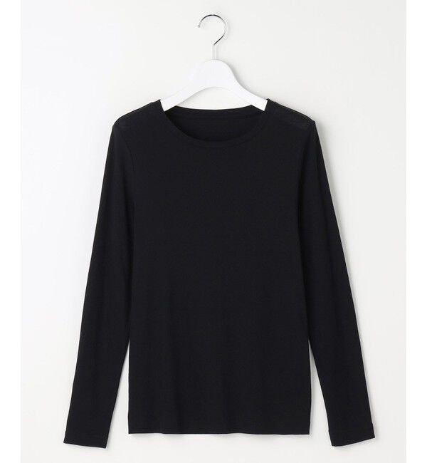 自由区「レイヤリングシアーインナー カットソー」|Tシャツ・カットソー|ブラック