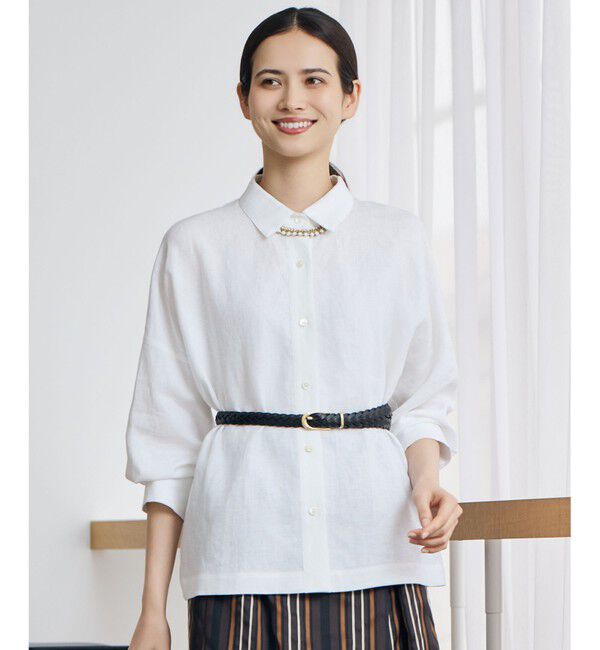 自由区「【カタログ掲載】トルコリネン シャツ」|シャツ・ブラウス|オフ