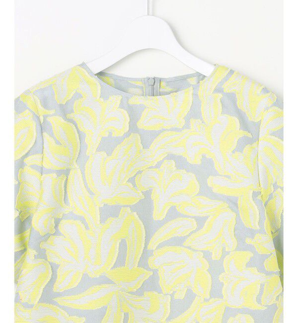 自由区「リーフモチーフカットジャガード ブラウス」|シャツ・ブラウス|