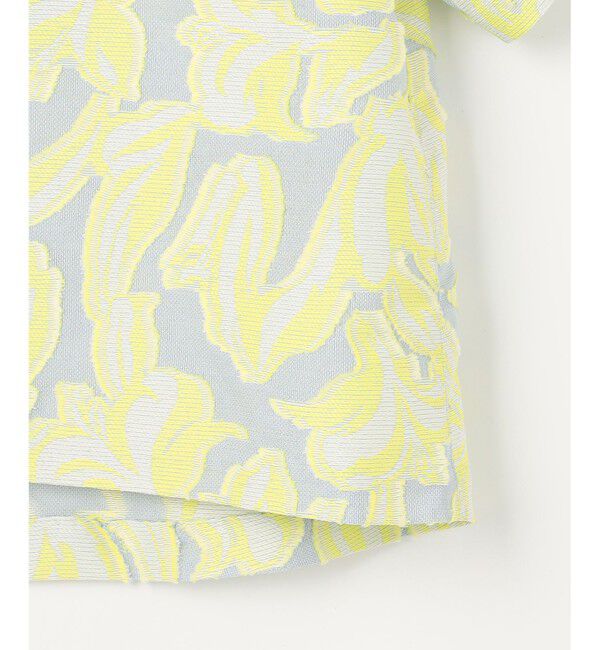 自由区「リーフモチーフカットジャガード ブラウス」|シャツ・ブラウス|