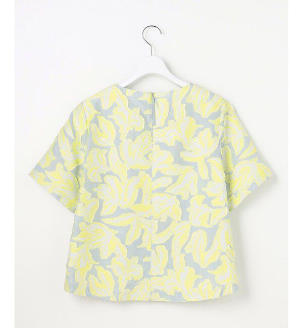 自由区「リーフモチーフカットジャガード ブラウス」|シャツ・ブラウス|