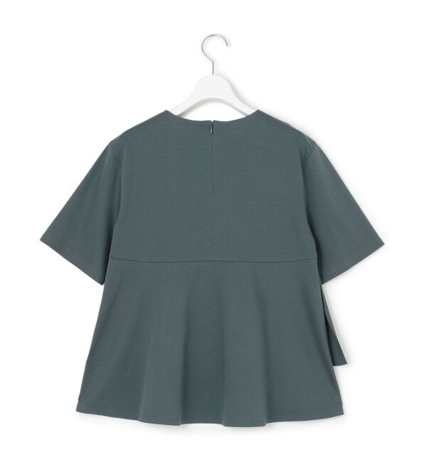 23区「【汗じみ防止/洗える】ランダムフリルジャージー ドッキング カットソー」|Tシャツ・カットソー|