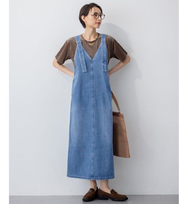 23区「【RED CARD TOKYO&times;23区】デニム サロペット ワンピース」|ワンピース|