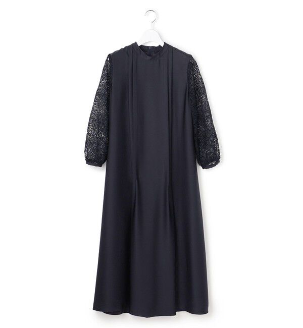 23区「【APPLAUDIR】ノーブルサテン リボンブーケレースコンビ ドレス」|ドレス|