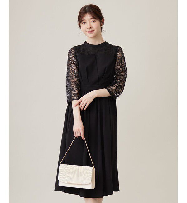 any SiS「【洗える】ビスチェディテール ドレス」|ドレス|ブラック