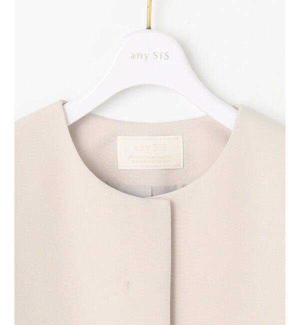 any SiS「【UVカット】セレモニードルマン ジャコット」|ノーカラーコート|