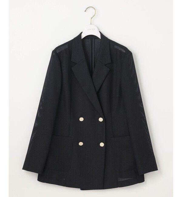 ANY SIS「【吸水速乾・洗える】シアーメッシュ ジャケット」|テーラードジャケット|