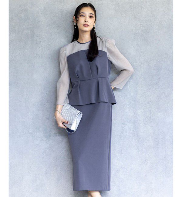 ANY SIS「【LilyCalin】ペプラムビスチェ ドレス」|ドレス|ｽﾓｰｷｰﾌ