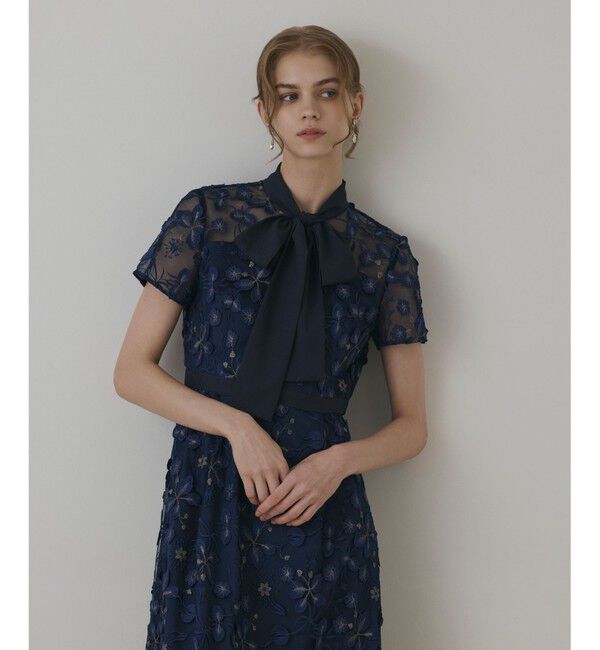 GRACE CONTINENTAL「フラワ－フレアドレス」|ドレス|