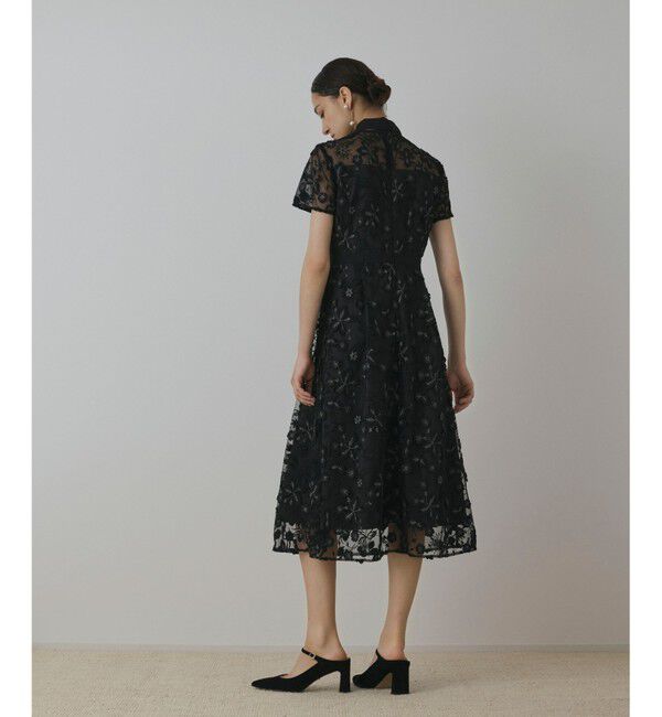 GRACE CONTINENTAL「フラワ－フレアドレス」|ドレス|