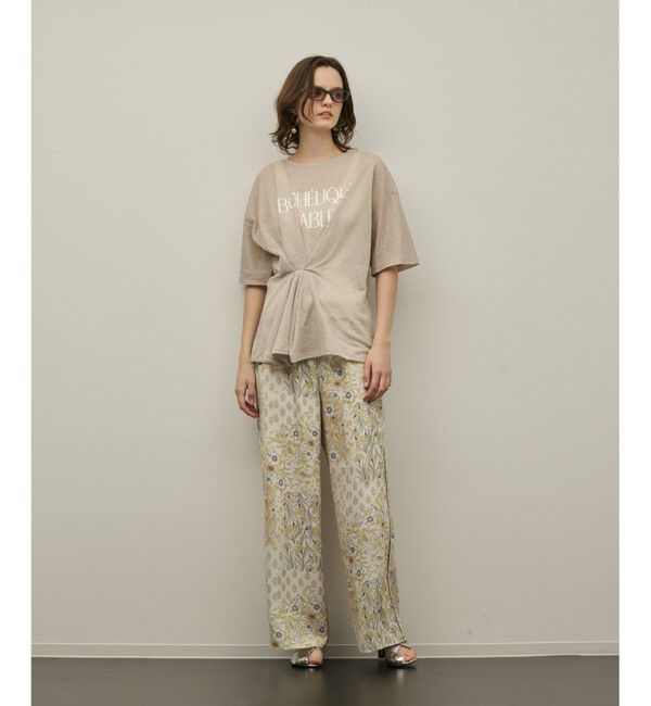 GRACE CONTINENTAL「タックロゴTシャツ」|Tシャツ・カットソー|