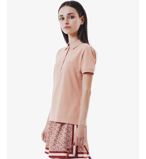 LACOSTE「スリムフィット ストレッチコットンピケポロシャツ（半袖）」|ポロシャツ|