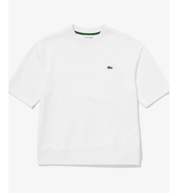 LACOSTE「オーガニックコットン 裏パイル地 オーバーサイズ プレミアム半袖スウェット トレーナー」|Tシャツ・カットソー|