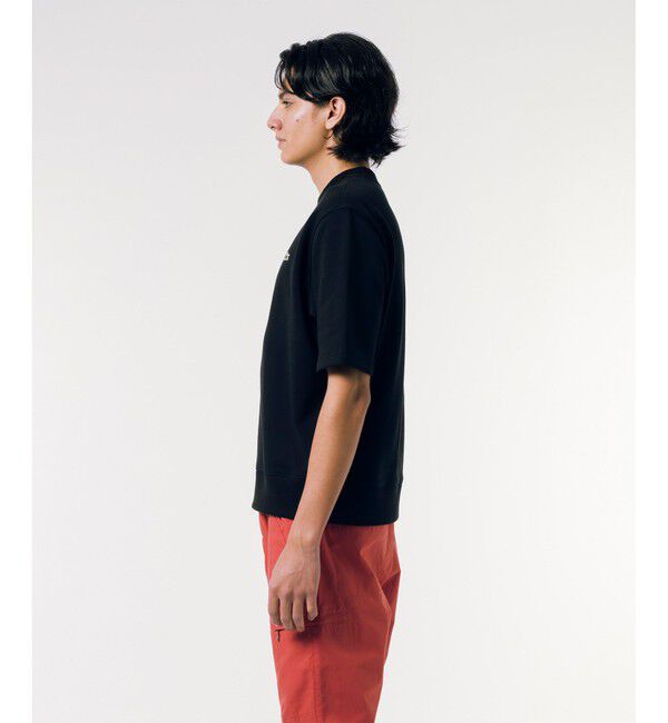 LACOSTE「オーガニックコットン 裏パイル地 オーバーサイズ プレミアム半袖スウェット トレーナー」|Tシャツ・カットソー|