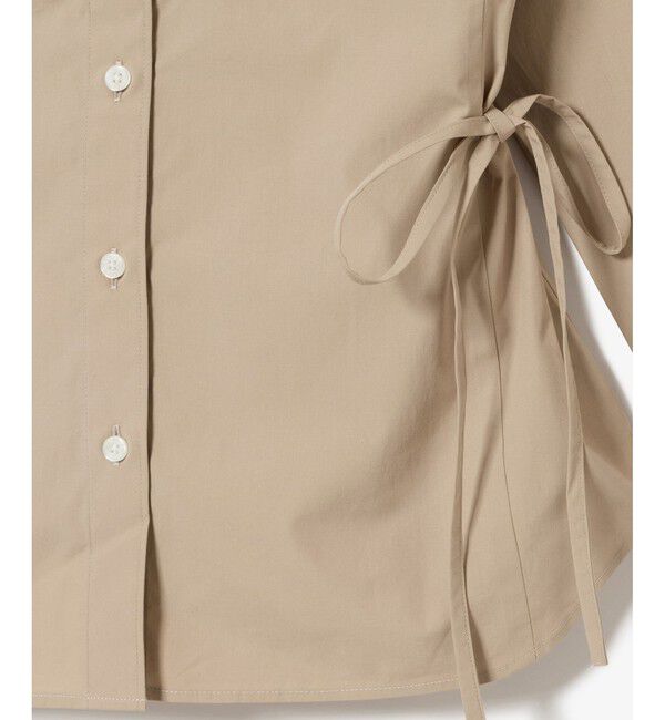 LACOSTE「リボンディテール ストレッチロングスリーブシャツ」|シャツ・ブラウス|