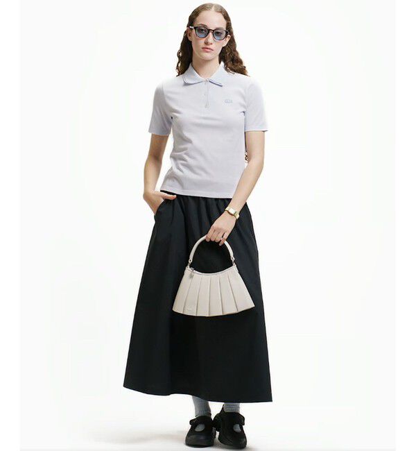 LACOSTE「ダブルカラー鹿の子鹿の子ポロシャツ」|ポロシャツ|