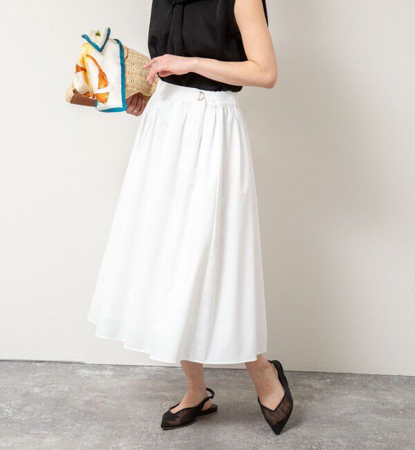 NOLLEY'S「ウォッシャブルライトウェザータック&ギャザースカート」|スカート|
