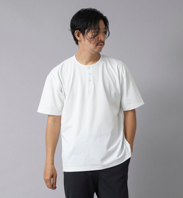 NOLLEY'S goodman「【ACTIVE SECT】《限定展開》UVカット ヘンリーネックTシャツ 25SS」|Tシャツ・カットソー|