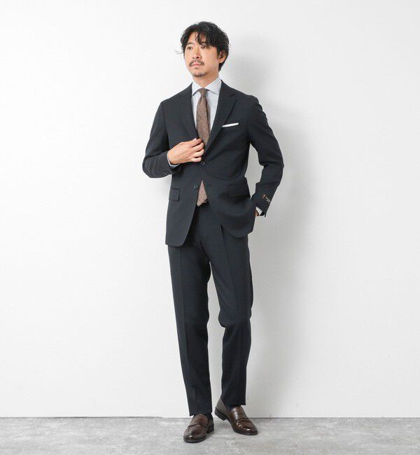 NOLLEY'S goodman「《セットアップ》尾州 WOOL SUIT セットアップスーツ 25AW」|テーラードジャケット|ダークネイビー