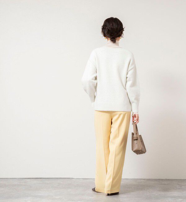 NOLLEY'S sophi「《手洗い可能》モヘヤスパンコールVネックプルオーバー」|ニット・セーター|