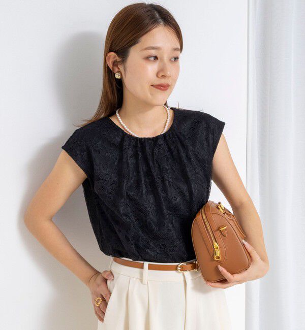 NOLLEY'S「ウォッシャブルレースレイヤードブラウス」|シャツ・ブラウス|