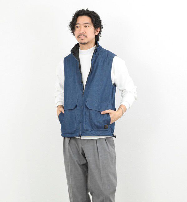 NOLLEY'S goodman「【TAION/タイオン】NON DOWN MILITARY R/S HI NECK VEST 26SS」|ベスト・ジレ|