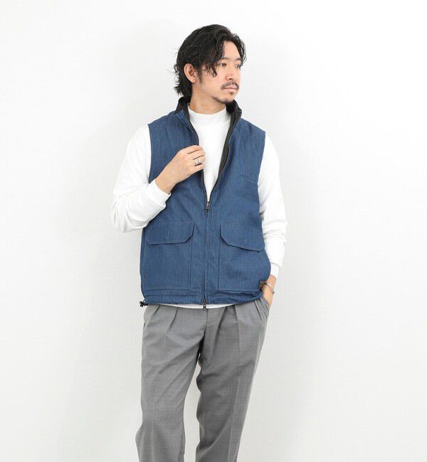 NOLLEY'S goodman「【TAION/タイオン】NON DOWN MILITARY R/S HI NECK VEST 26SS」|ベスト・ジレ|