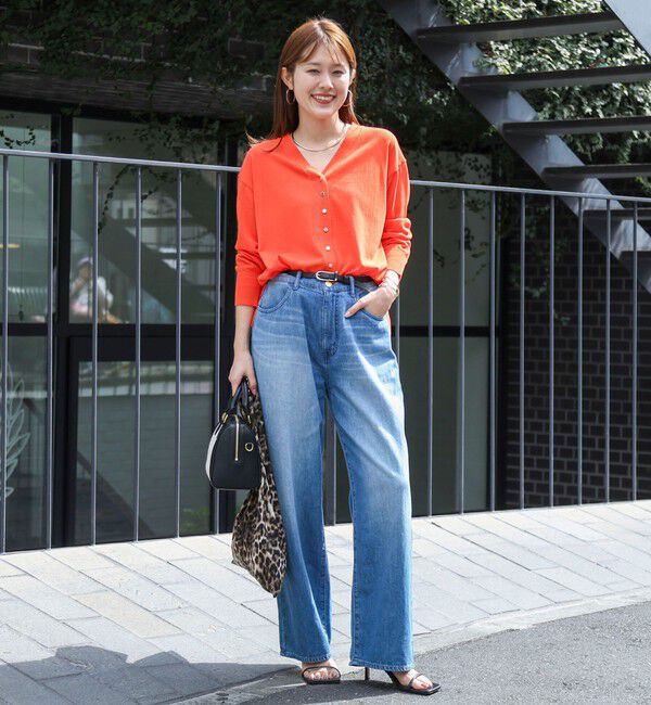 NOLLEY'S「【一部WEB限定カラー】《手洗い可能》エアリータッチゆったりVネックカーディガン」|カーディガン|