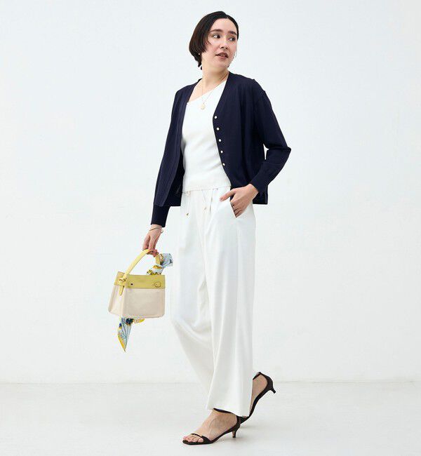 NOLLEY'S「【一部WEB限定カラー】《手洗い可能》エアリータッチゆったりVネックカーディガン」|カーディガン|