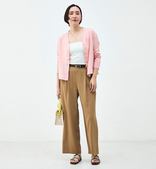 NOLLEY'S「【一部WEB限定カラー】《手洗い可能》エアリータッチゆったりVネックカーディガン」|カーディガン|