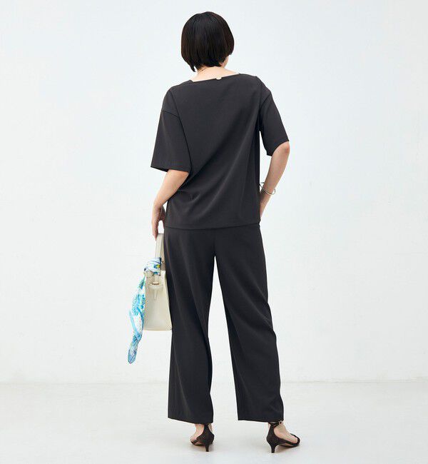 NOLLEY'S「《セットアップ対応》ウォッシャブルイージーツイルセミワイドパンツ」|その他|