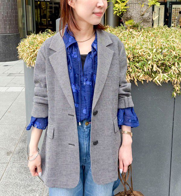 NOLLEY'S「ウォッシャブルカラミオーバージャケット」|テーラードジャケット|