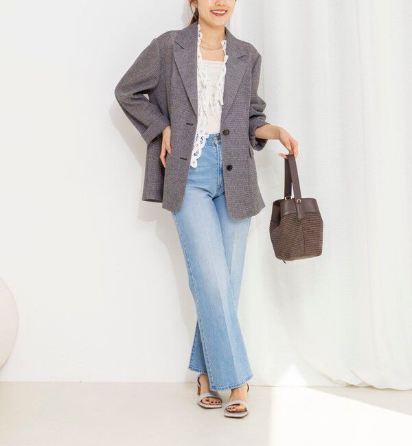 NOLLEY'S「ウォッシャブルカラミオーバージャケット」|テーラードジャケット|