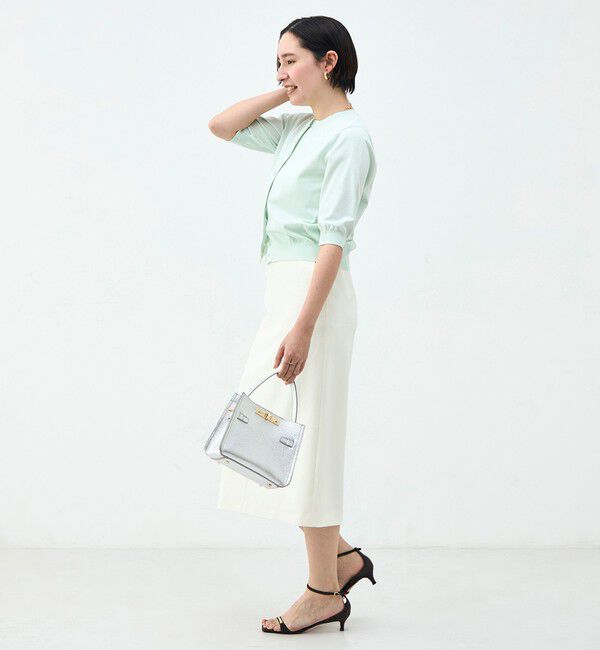 NOLLEY'S「《手洗い可能》コットンテックス6分袖カーディガン」|カーディガン|